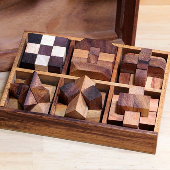 Rocks Motion ロックスモーション 6ウッドパズルセット RM-6 1セット（6個入り）