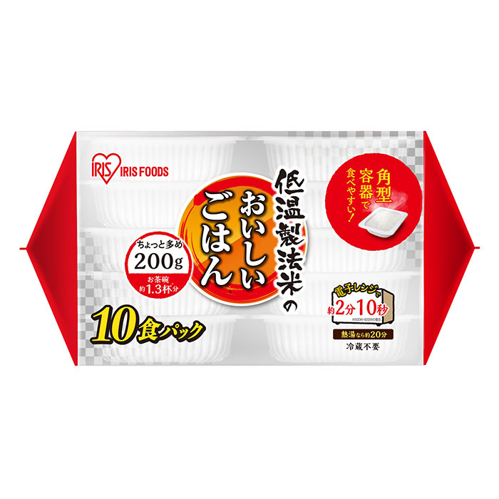 アイリスフーズ 低温製法米のおいしいごはん国産米100％ 200g×40食 1セット（200g×10p×4セット）