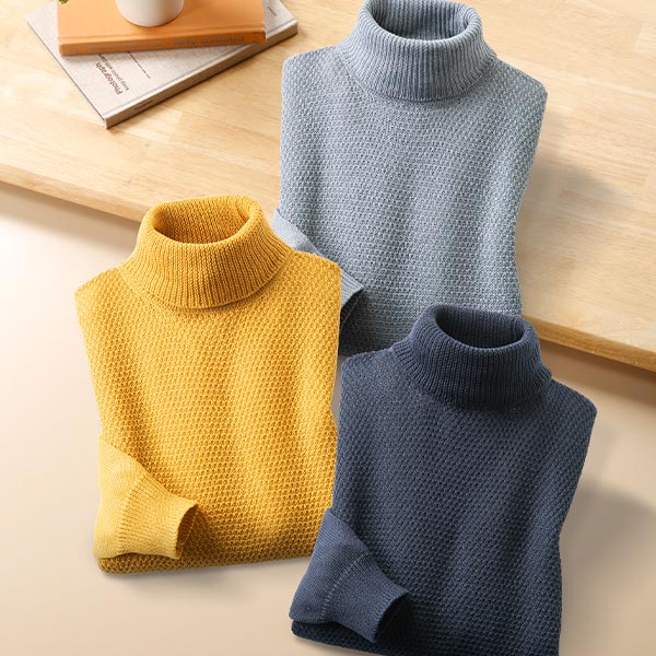 ピエルッチ タートルネックセーター3色組 AS-0751 1セット(3枚:3色×各1枚)