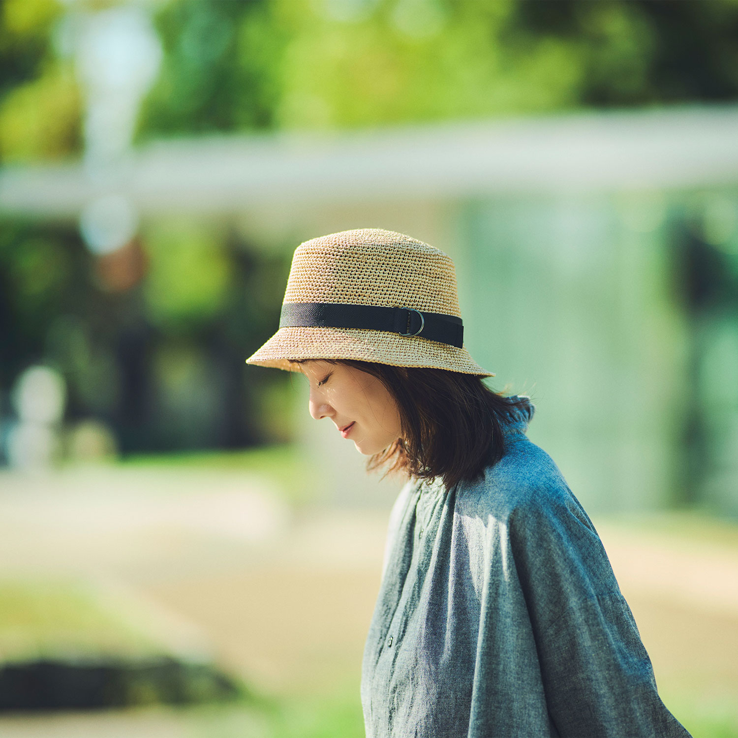 田中帽子店 Corta（コルタ） ラフィア バケットハット UK-H129 1個