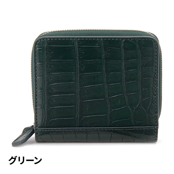 ロダニア クロコダイル折財布 RDOC275 1点