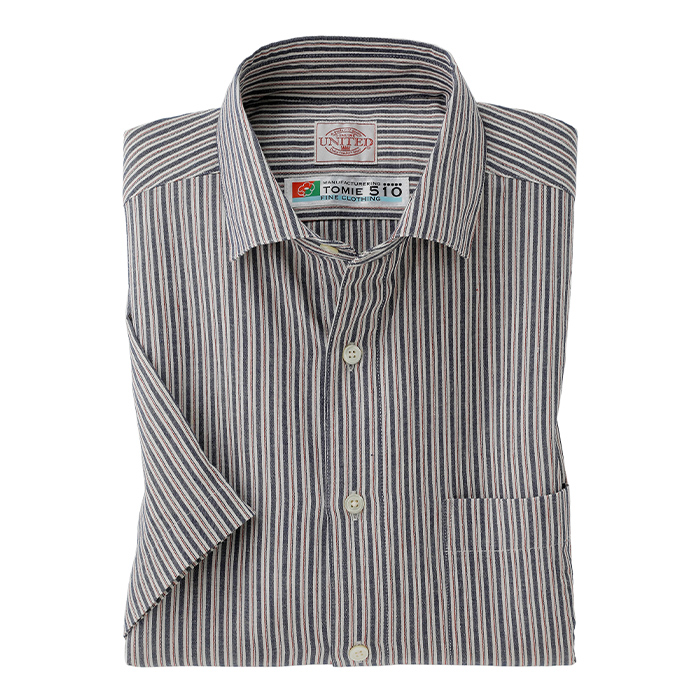 UNITED×富江工房 「匠」の麻混半袖シャツ 3U8-16441 1着