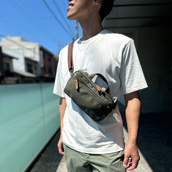 【産経限定】鞄の國 帆布マルチ3WAYショルダー＆ネックポーチ(セット) 72487/72488 各1点