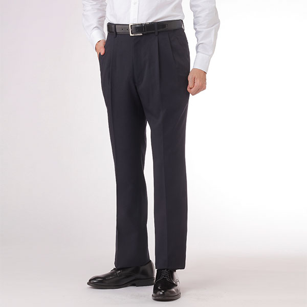 PAUL MILLER アジャスター付ストレッチツータックスラックス 370-0010 1着