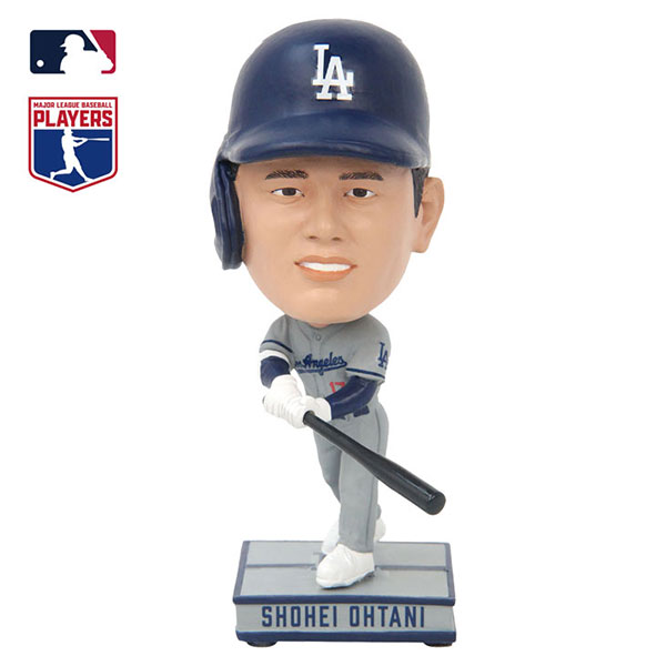 ファミリー・ライフ MLB公式ライセンス ドジャース 大谷翔平 ボブルヘッド人形 ビジター・バッター 4.5インチ 04369 1箱