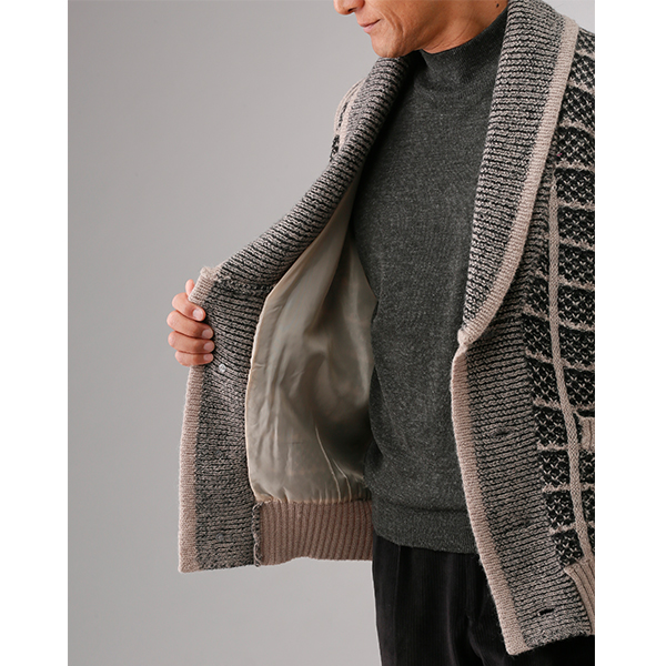 【アウトレット】彩香 ピエルッチ ウール100％裏地付ヘチマ衿ベスト NE-2033 1着