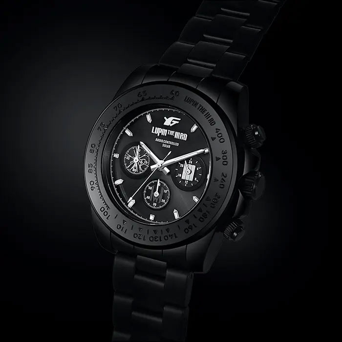 LUPIN THE IIIRD × FULTON（ルパン三世×フルトン） シリアルナンバー入り電波ソーラークロノグラフ腕時計 1本
