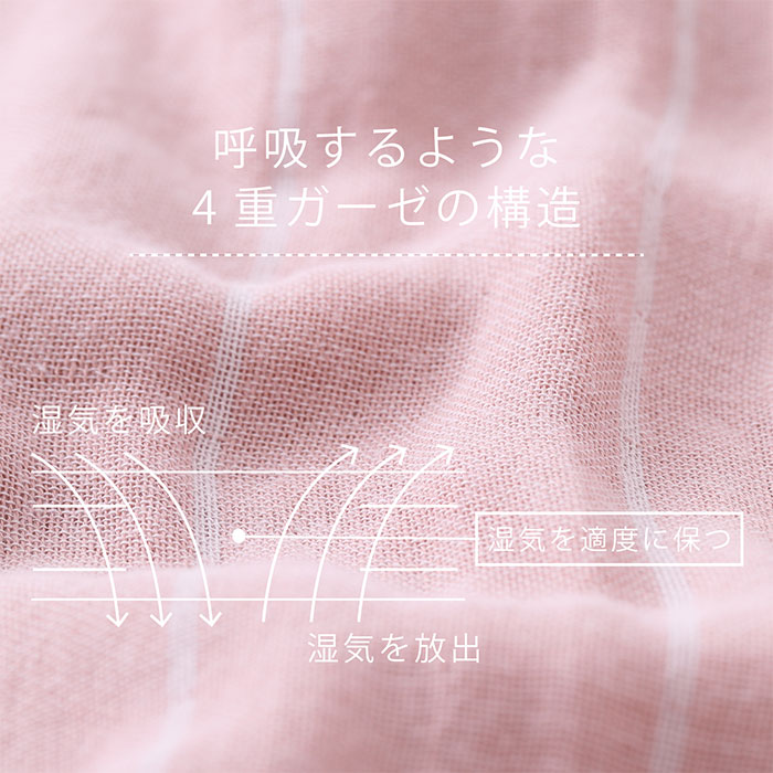 nishikawa hauu（はう） <リバーシブル>4重ガーゼケット FR05061515 1枚