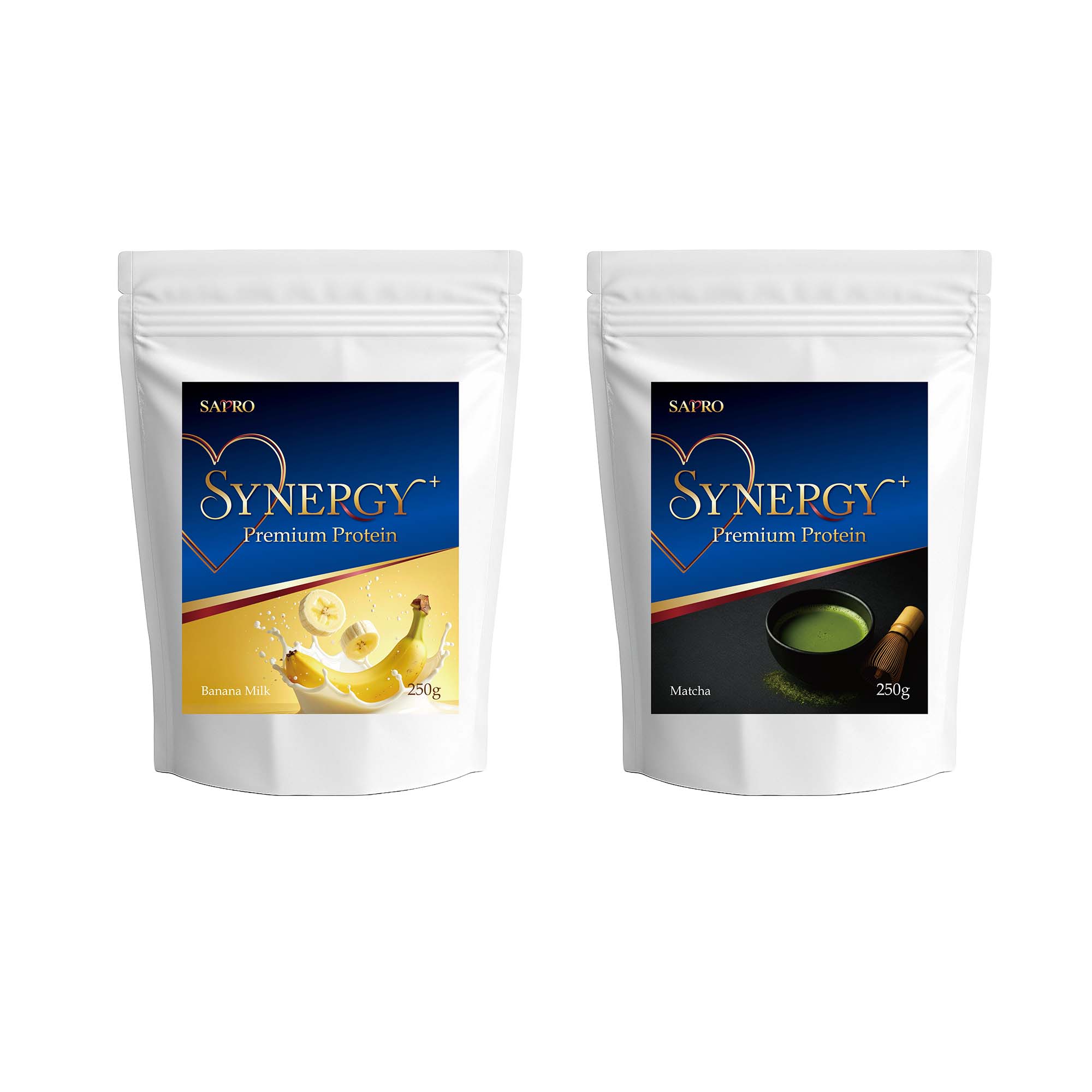 腸活プロテインSYNERGY＋ 500g【バナナミルク＋抹茶】