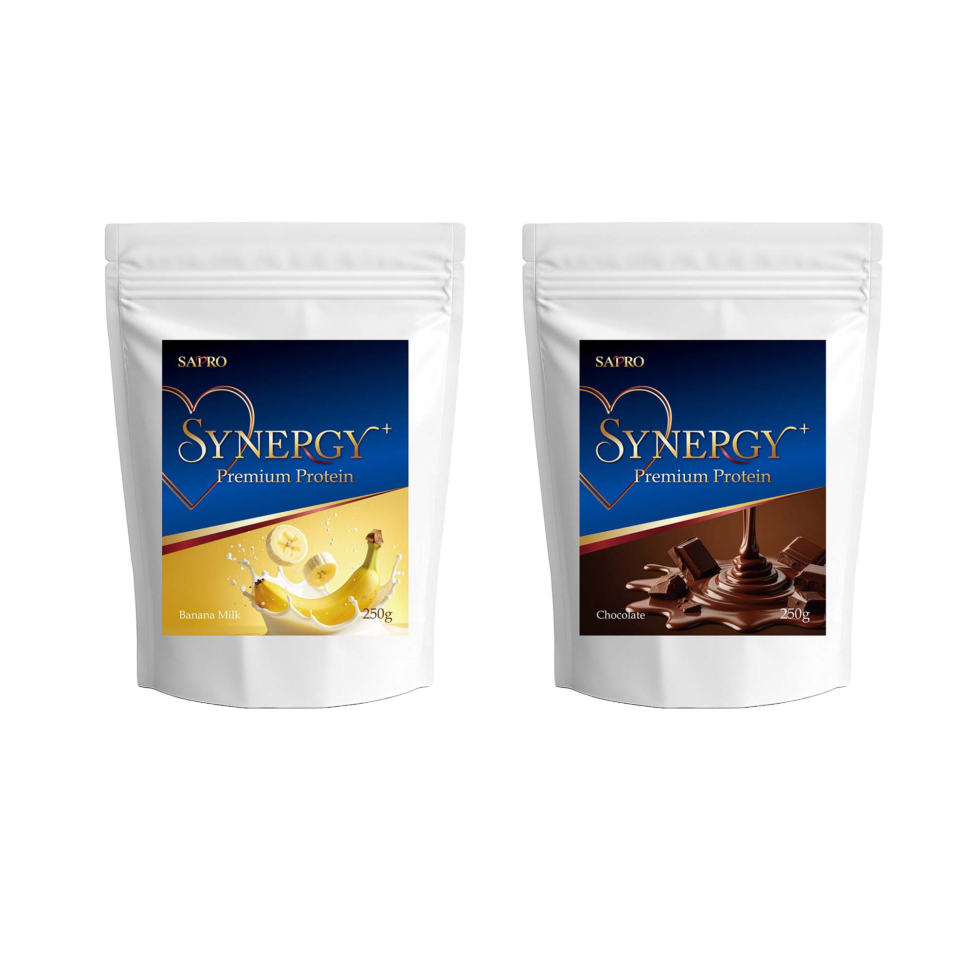 腸活プロテインSYNERGY＋ 500g【バナナミルク＋チョコレート】