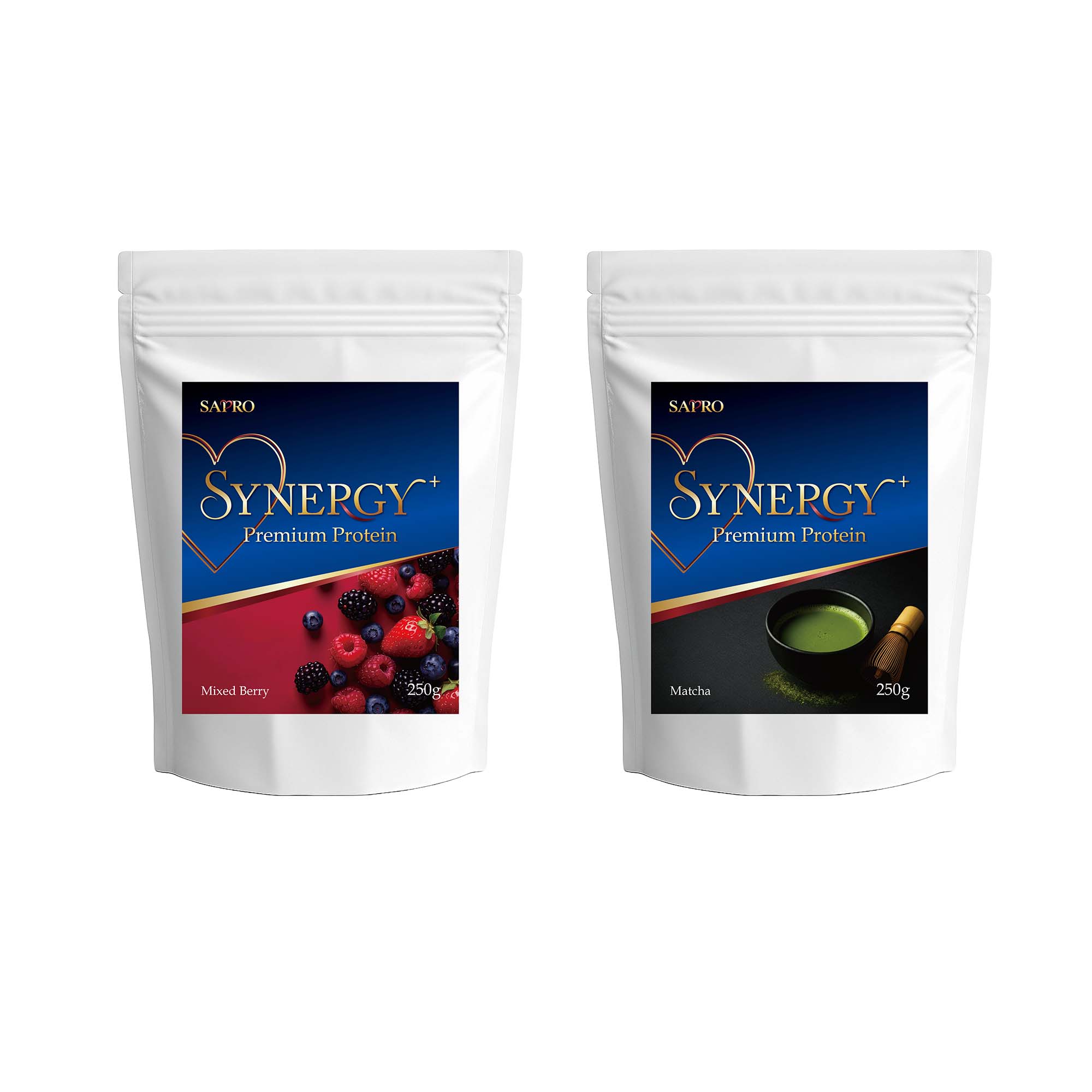 腸活プロテインSYNERGY＋ 500g【ミックスベリー＋抹茶】