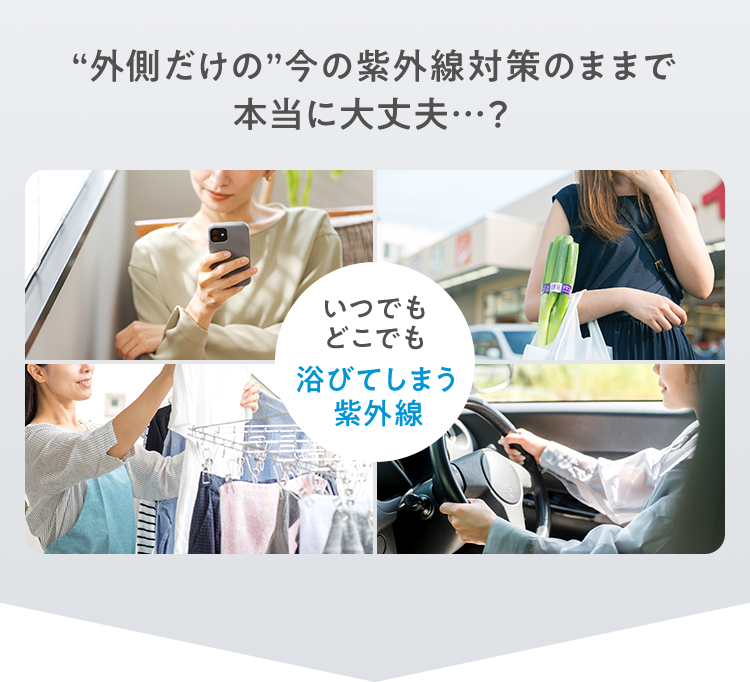 “外側だけの”今の紫外線対策のままで本当に大丈夫…？