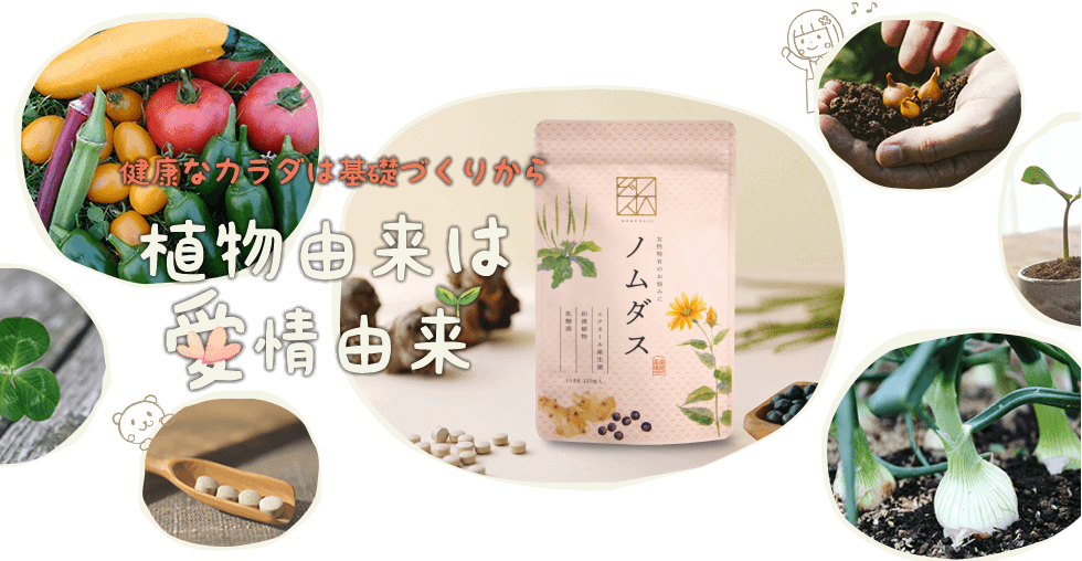 健康なカラダは基礎づくりから。植物由来は愛情由来