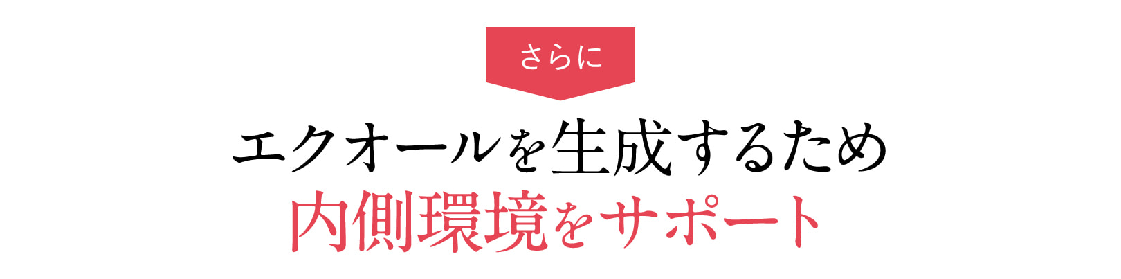 特長：エクオールを作りやすい腸内環境をサポート