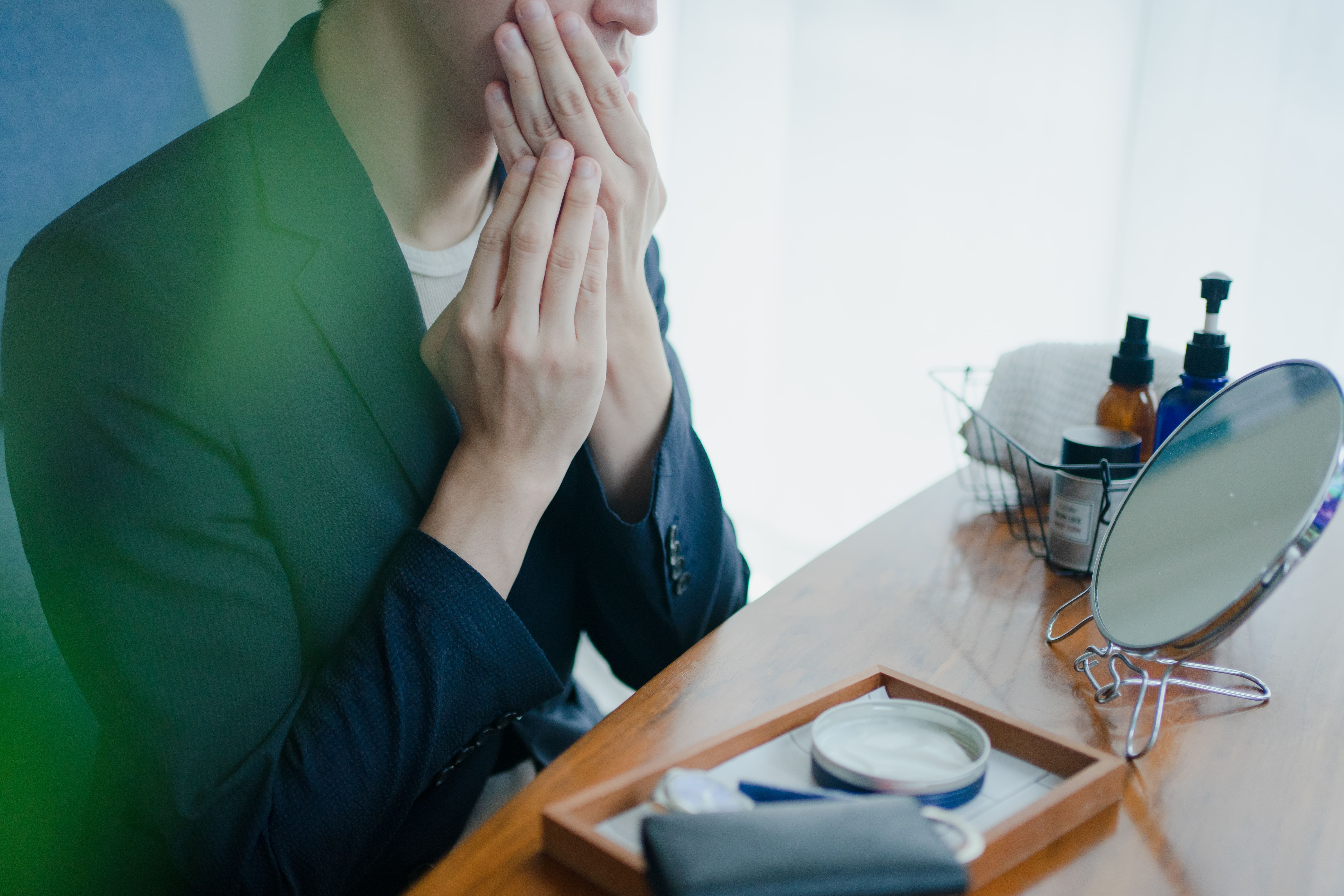 メンズ保湿による肌印象の変化