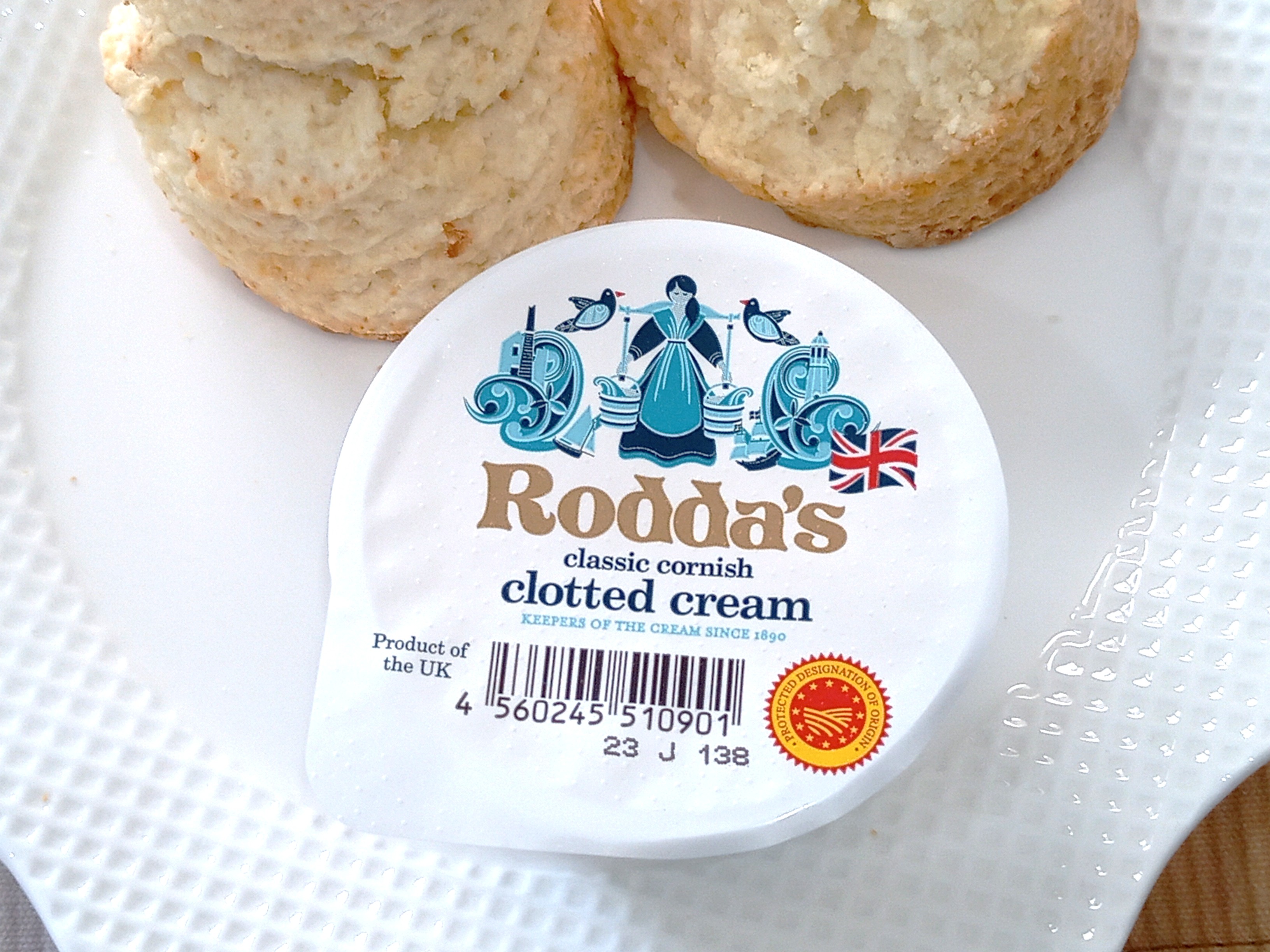 英国Rodda'sコーニッシュ クロテッドクリーム　28gポーションタイプ×2個セット