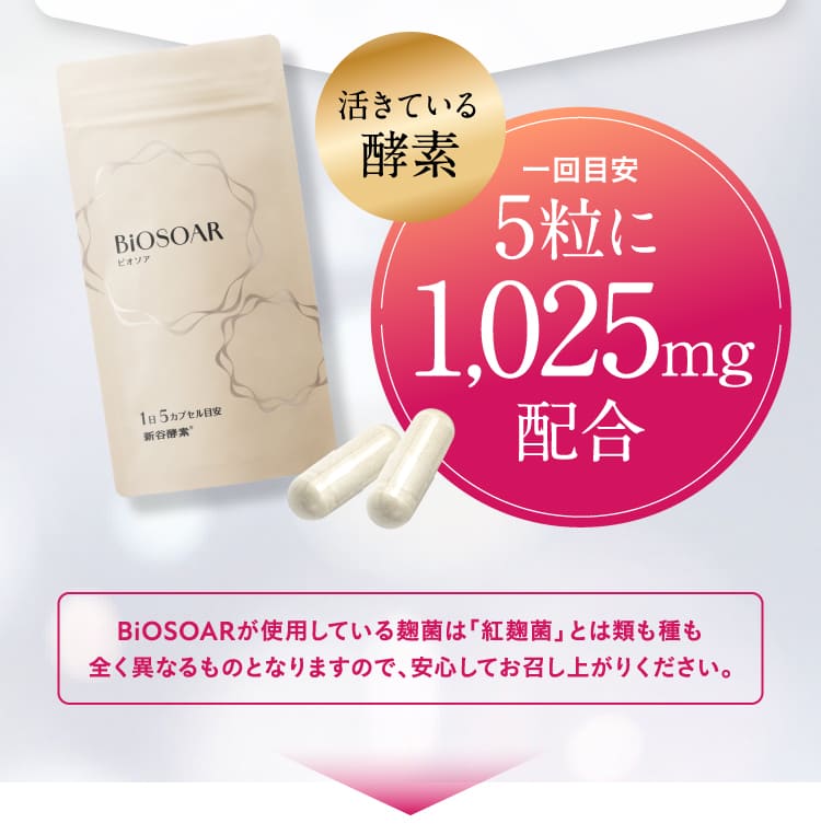 5粒に1,025mg配合