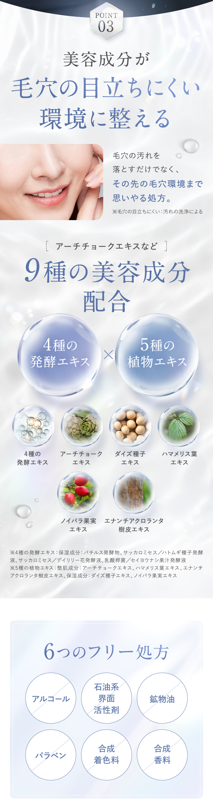 point03 毛穴の目立ちにくい環境に整える