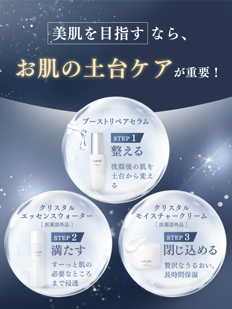 美肌を目指すなら、お肌の土台ケアが重要！