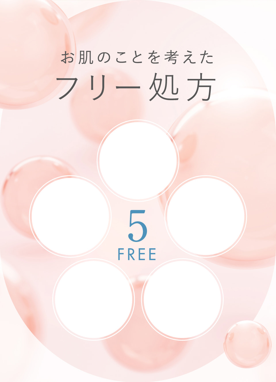 お肌のことを考えたフリー処方