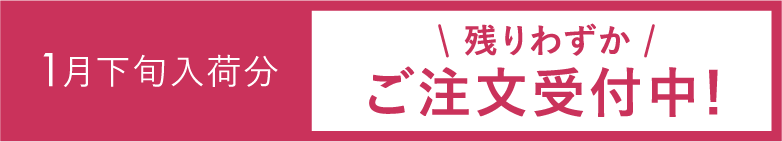 1月下旬入荷分＼残りわずか／ご注文受付中！