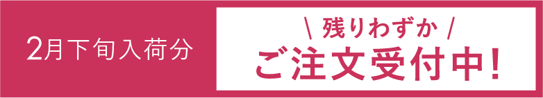 2月下旬入荷分＼残りわずか／ご注文受付中！