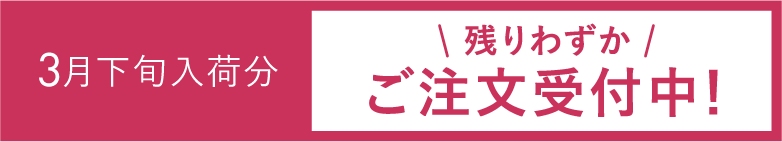 3月下旬入荷分＼残りわずか／ご注文受付中！