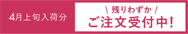 4月上旬入荷分＼残りわずか／ご注文受付中！
