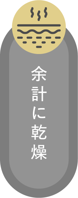 余計に乾燥