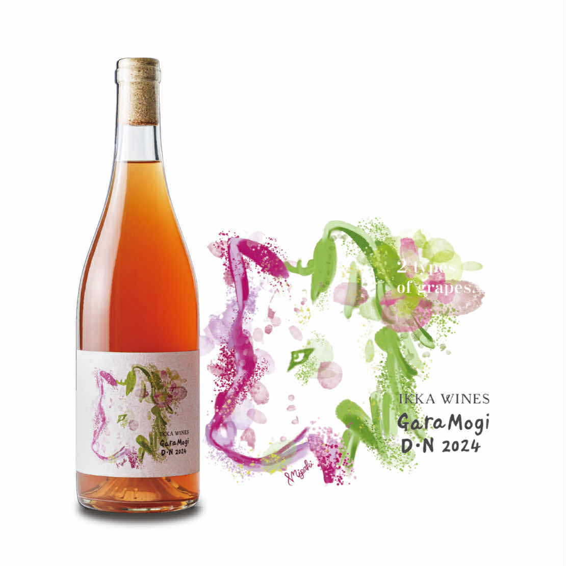 【お酒】GaraMogi DN 2024 ガラモギDN (オレンジ) IKKA WINES(山形・東根) セット本数: 1本