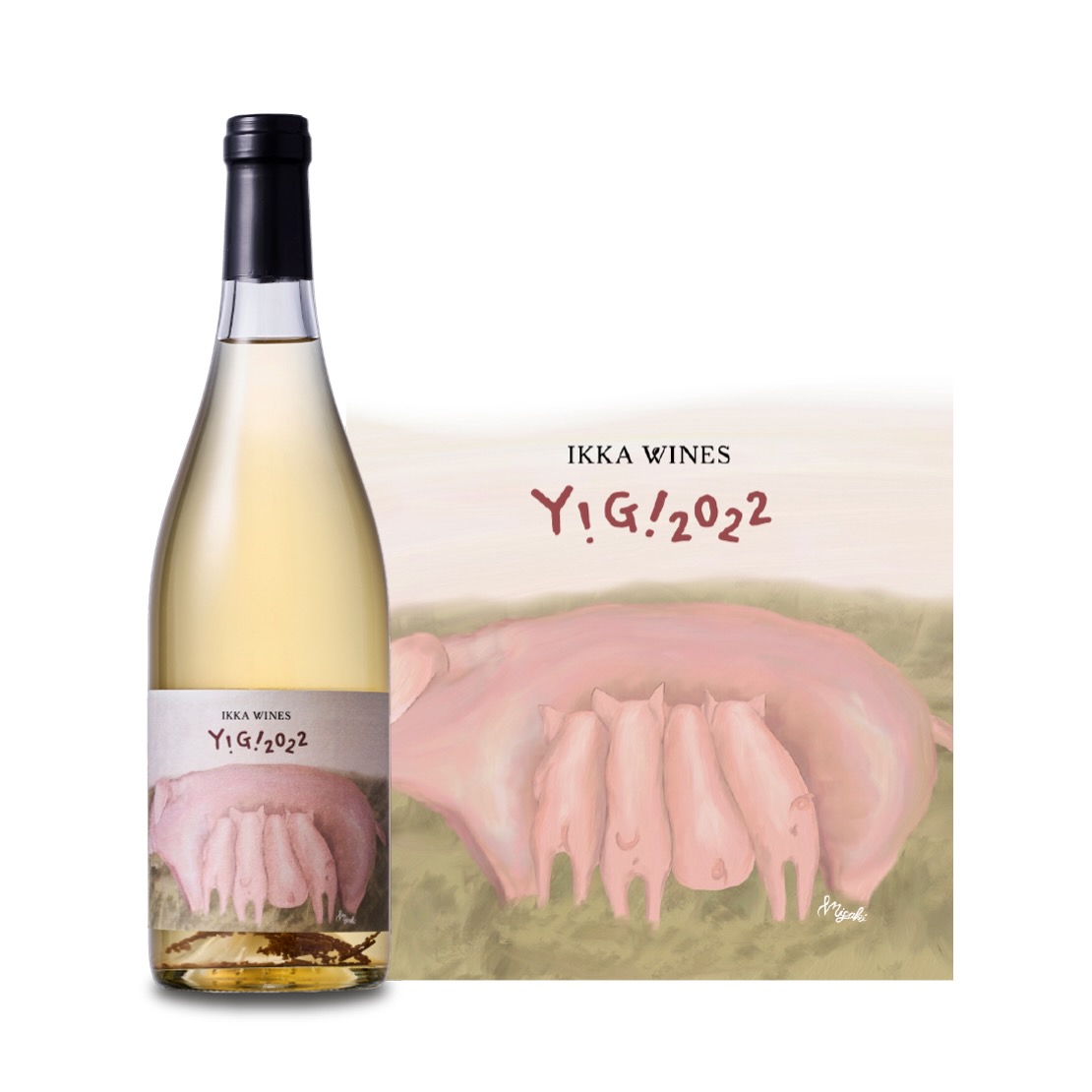 Y!G! 2022｜自然栽培デラウエア白ワイン〈無濾過・酸化防止剤不使用〉