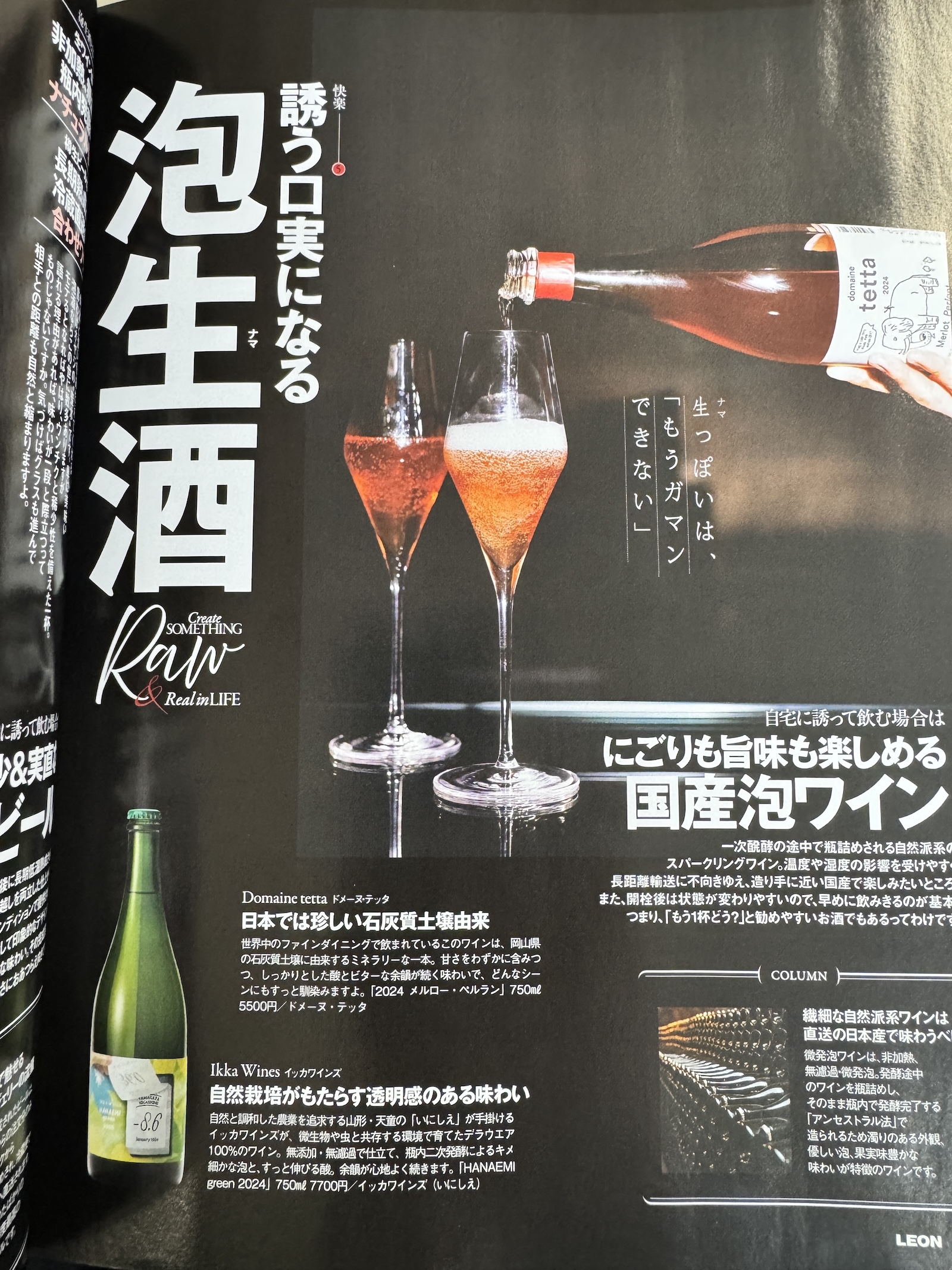 雑誌LEON掲載