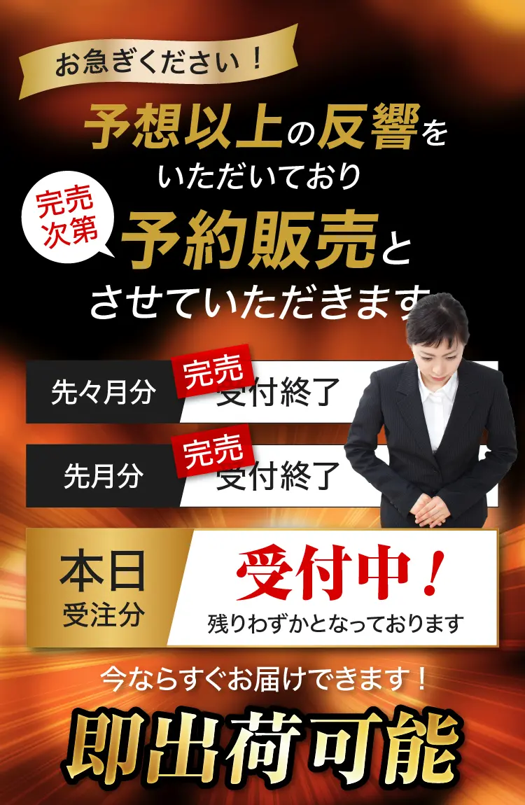 今なら即出荷可能