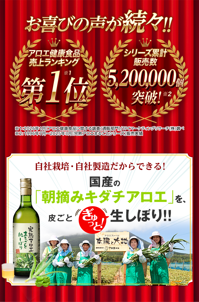完熟アロエ まるごと純しぼり