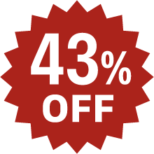 43%OFF