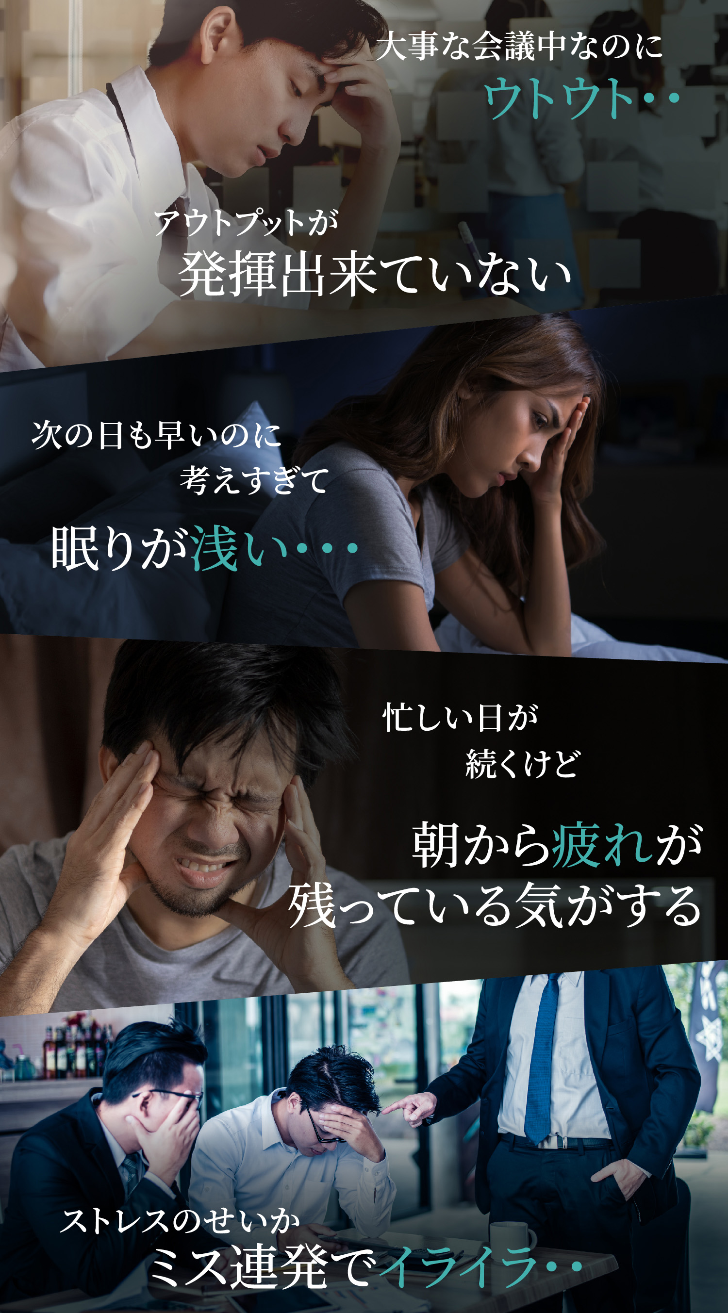 これらの課題がサプリだけで対策が可能だと思いますか？