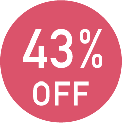 43%OFF