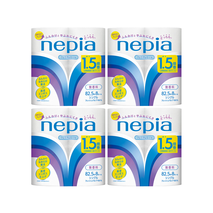 ネピア プレミアムソフト トイレットロール 1.5倍巻 8ロールシングル
