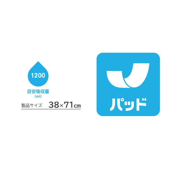 【ケース販売】ネピアテンダー 大判おまかせ1200水様便にも 30枚×3パック