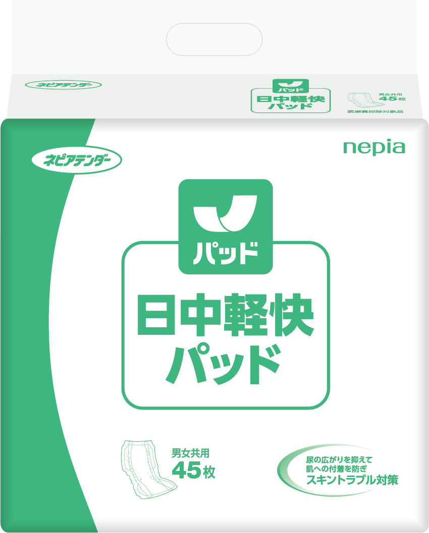 【ケース販売】ネピアテンダー日中軽快パッド45枚×4パック