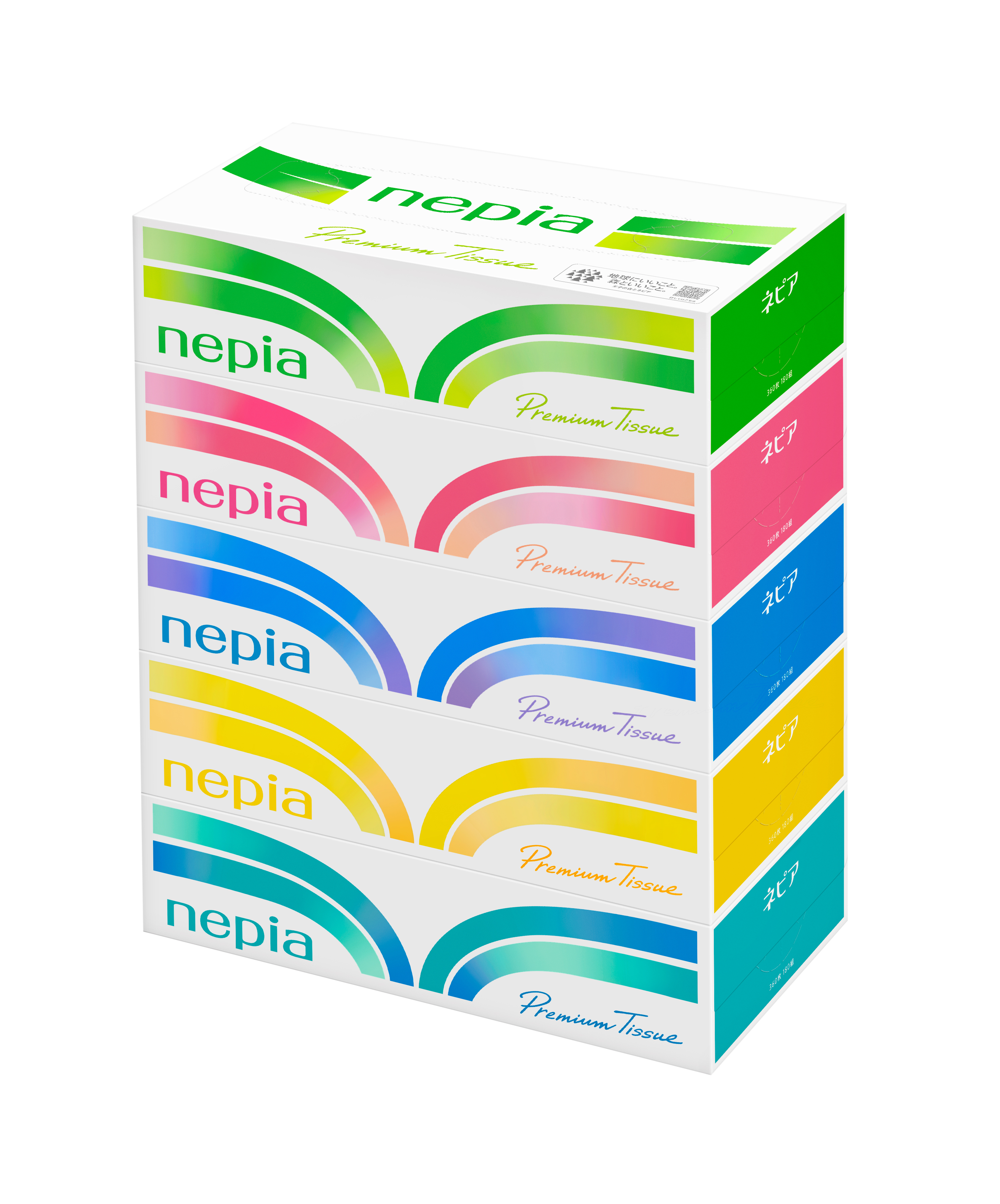 【ケース販売】ネピアティシュ180組5P×12パック入り　