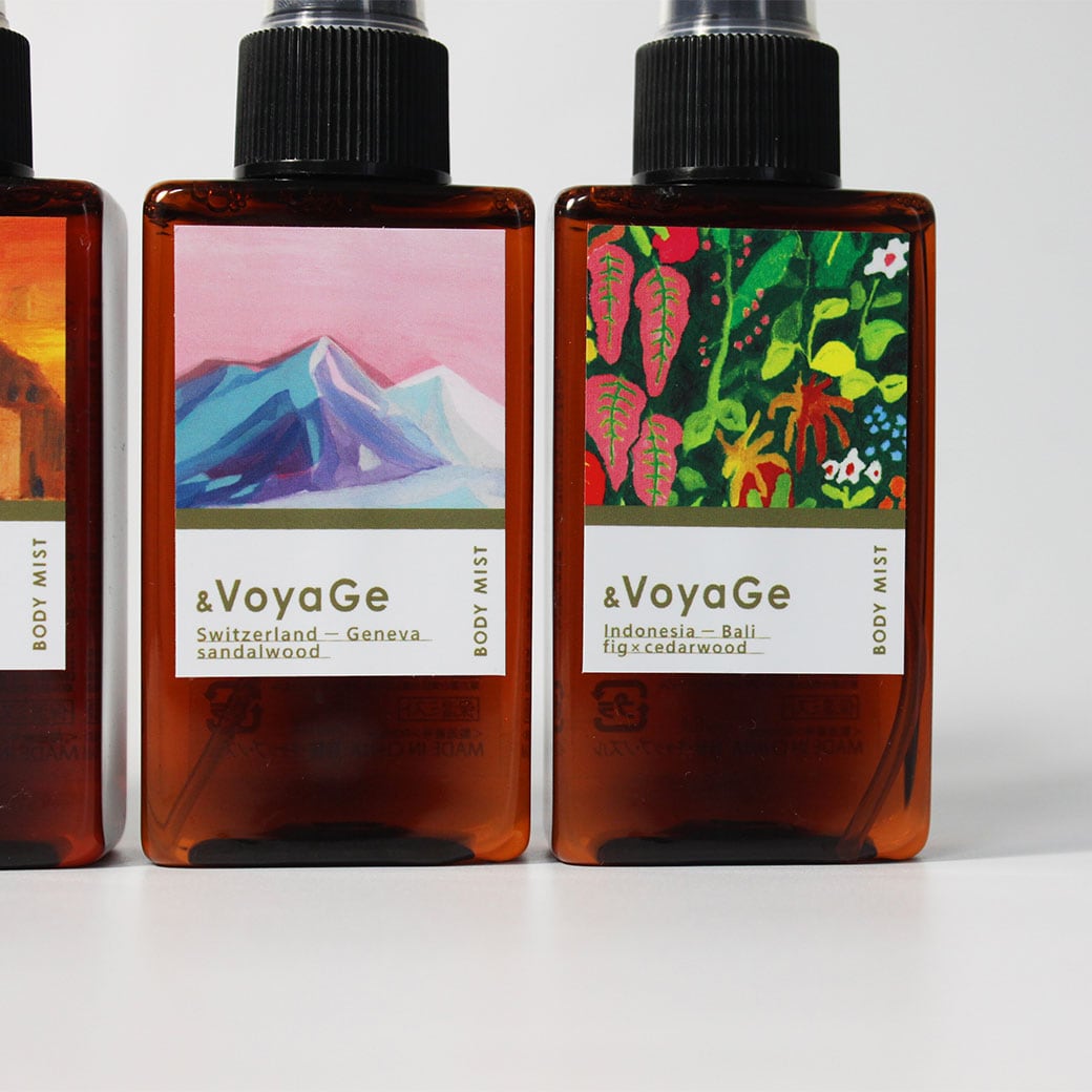 【mifull】&VoyaGe ボディミスト モロッコ｜ホワイトムスクの香り CICA配合 保湿ミスト