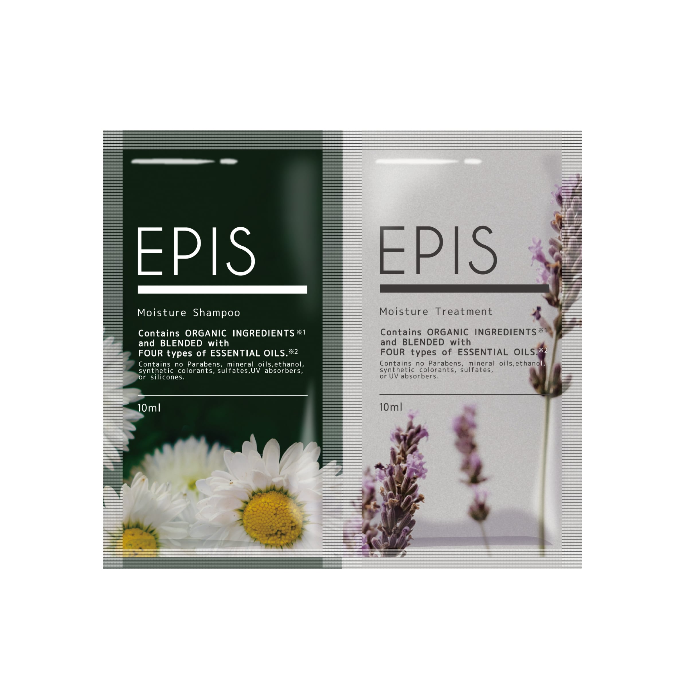 EPIS お試しモイスチュアシャンプー＆トリートメントセット｜LDK A評価 オーガニック 旅行用 ダメージケア