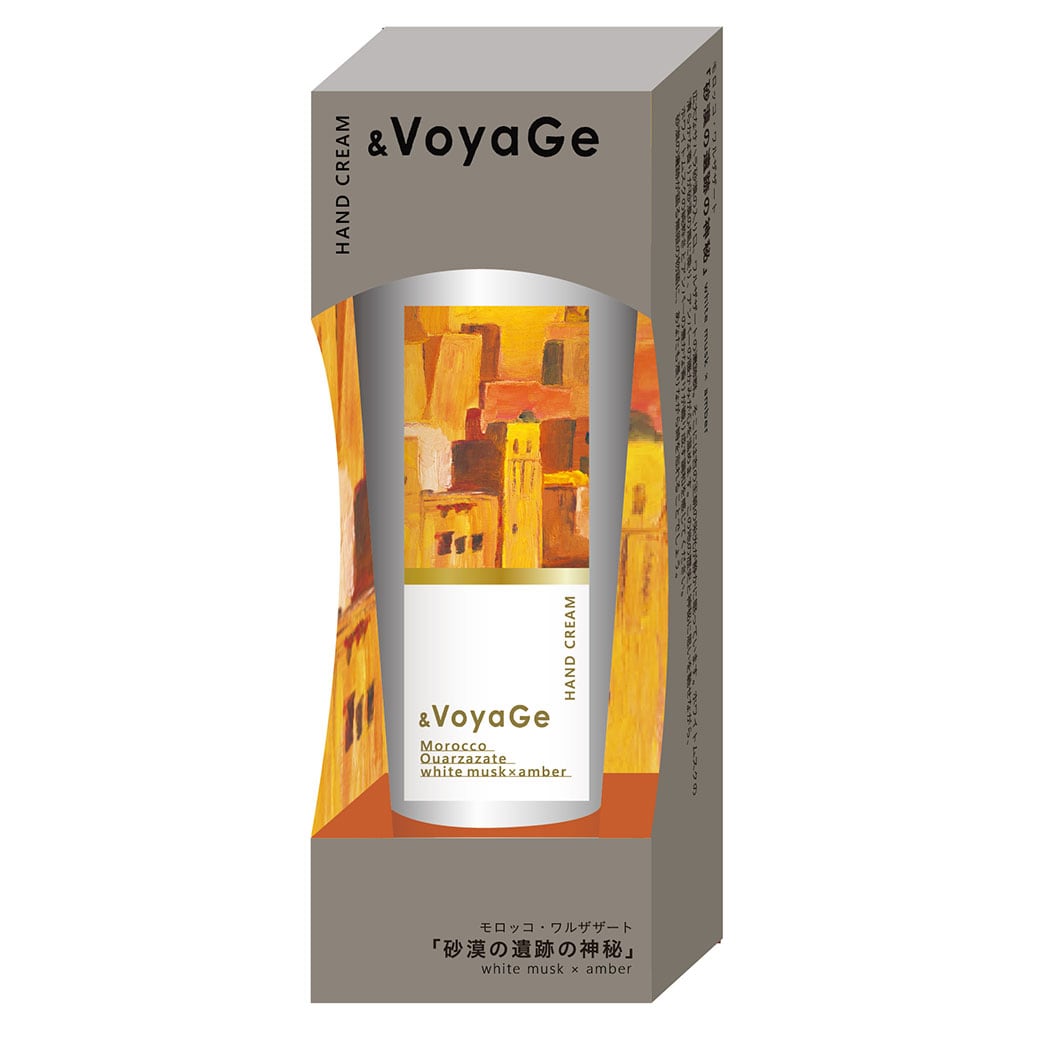 【mifull】&VoyaGe ハンドクリーム モロッコ｜ホワイトムスクの香り CICA配合 高保湿