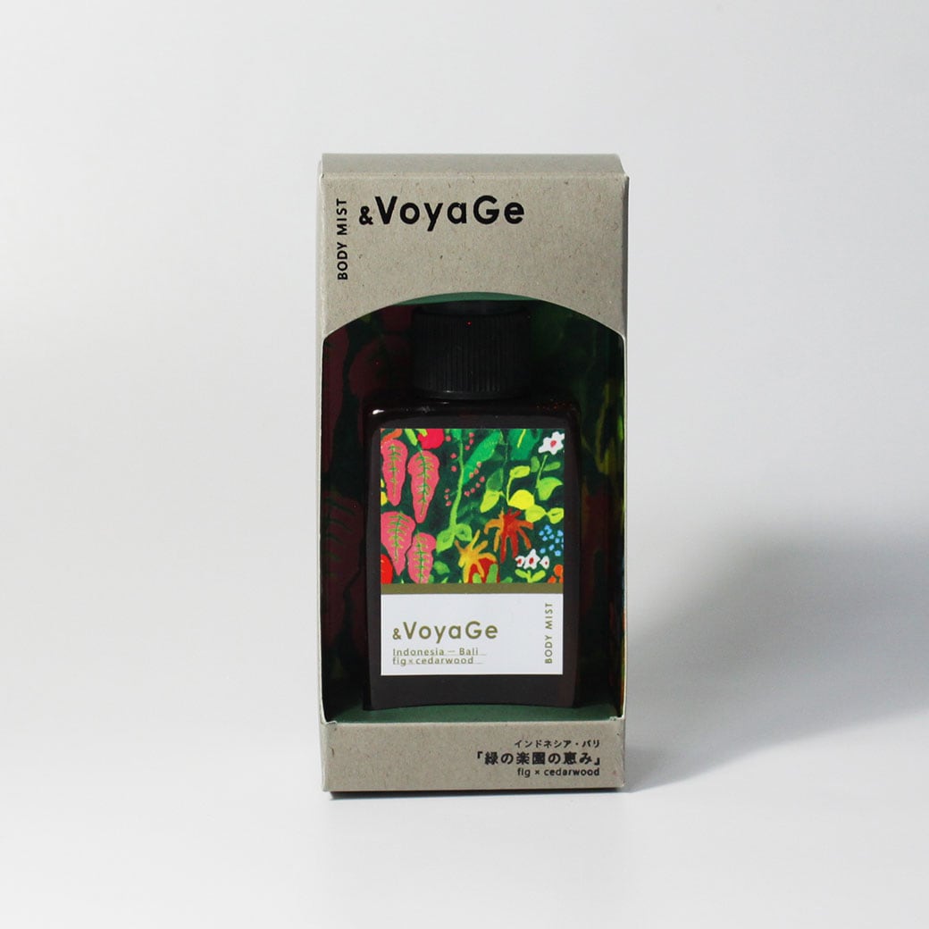 【mifull】&VoyaGe ボディミスト バリ｜いちじくの香り CICA配合 保湿ミスト
