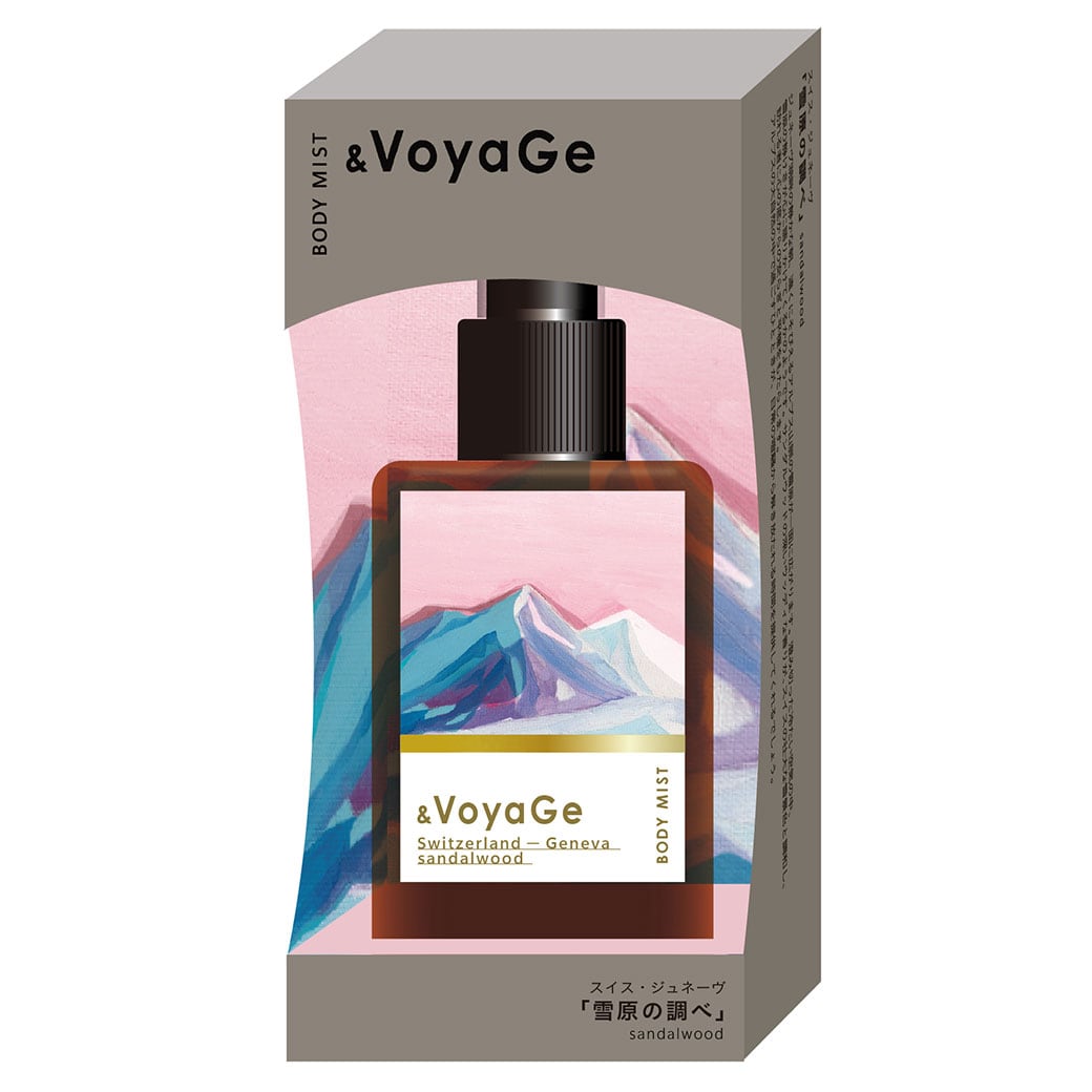 【mifull】&VoyaGe ボディミスト スイス｜サンダルウッドの香り CICA配合 保湿ミスト