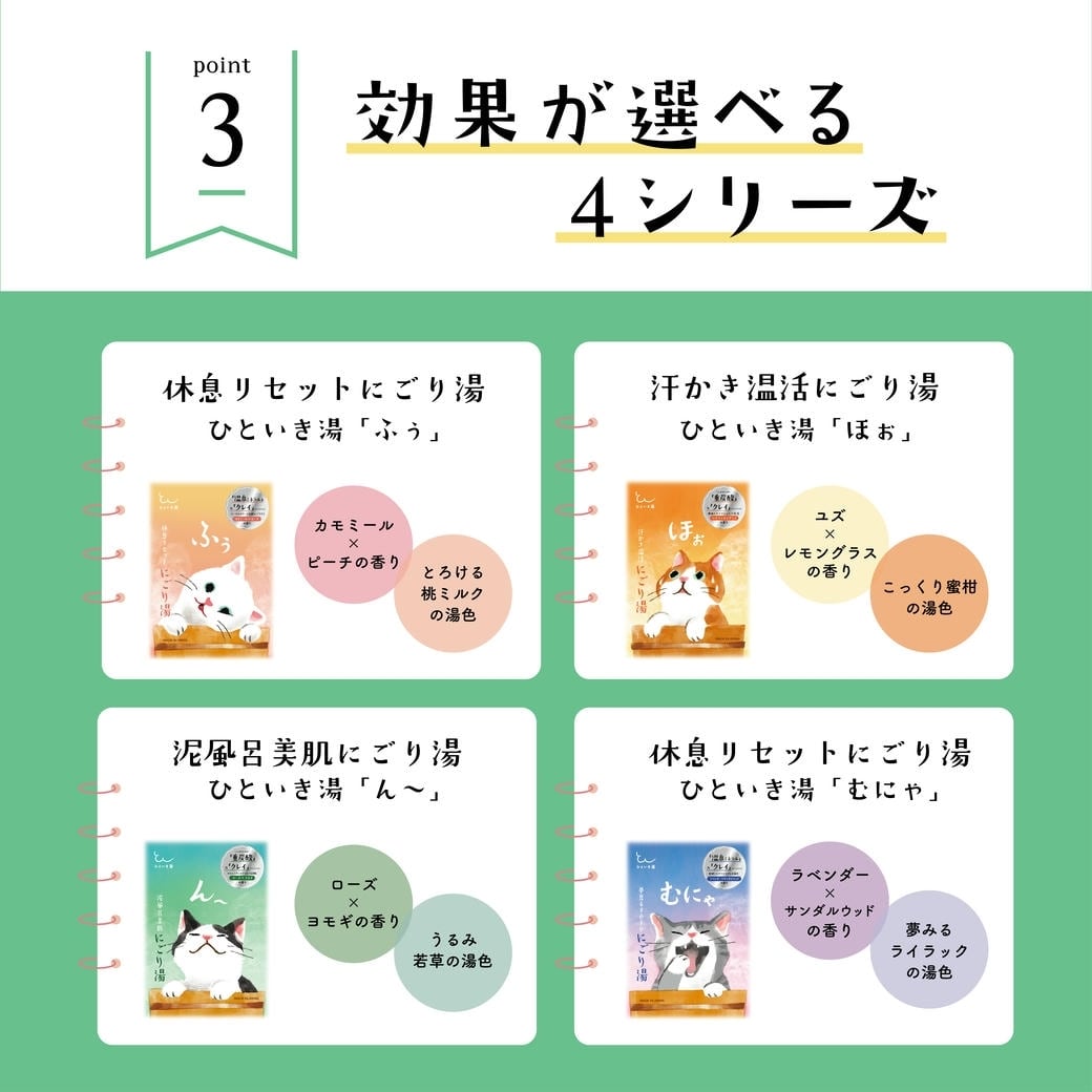 【mifull】ひといき湯 「ん～」泥風呂美肌にごり湯｜入浴剤 美肌 重炭酸 モロッコクレイ つるつる保湿