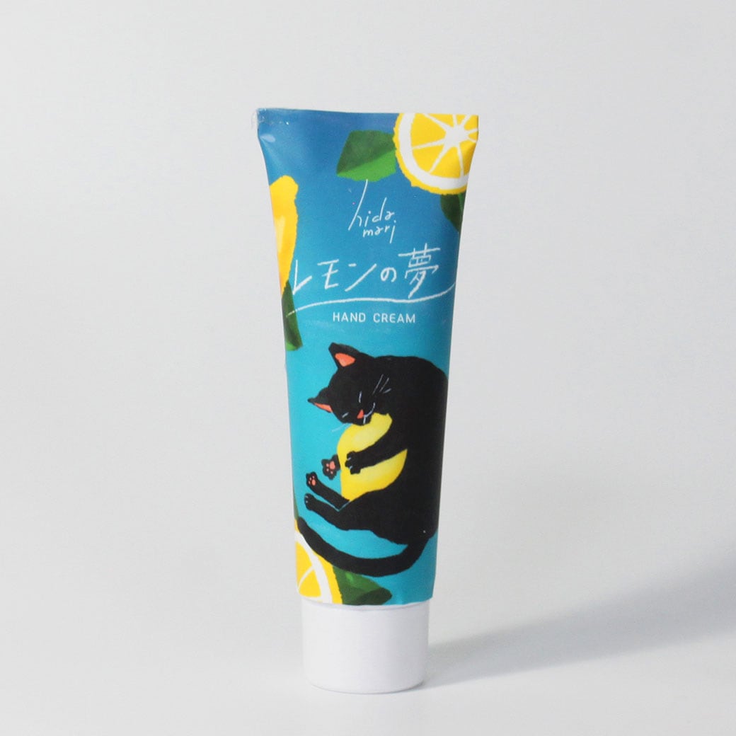 【mifull】hidamari ハンドクリーム レモンの夢｜レモンの香り ベタつかない 高保湿 シアバター配合 猫デザイン