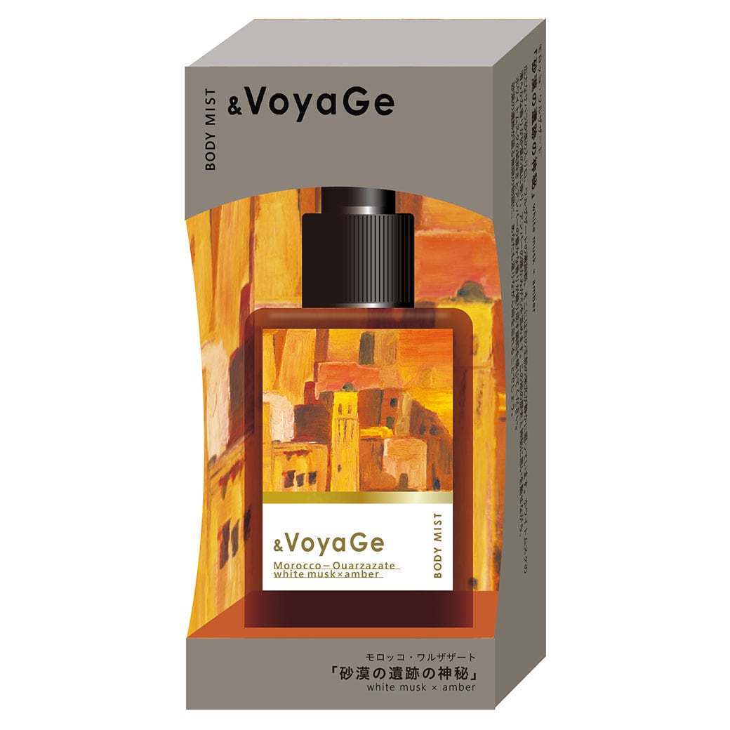 【mifull】&VoyaGe ボディミスト モロッコ｜ホワイトムスクの香り CICA配合 保湿ミスト