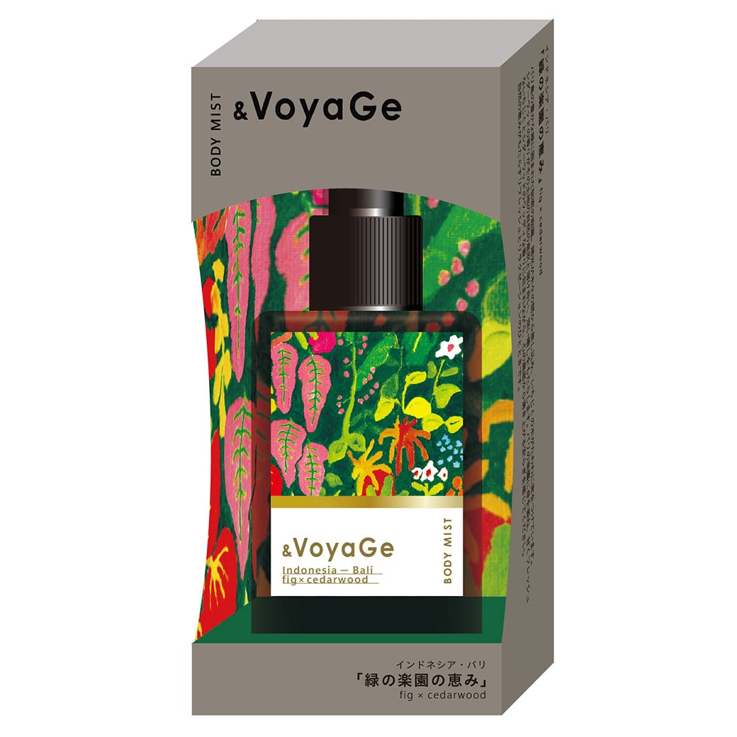 【mifull】&VoyaGe ボディミスト バリ｜いちじくの香り CICA配合 保湿ミスト